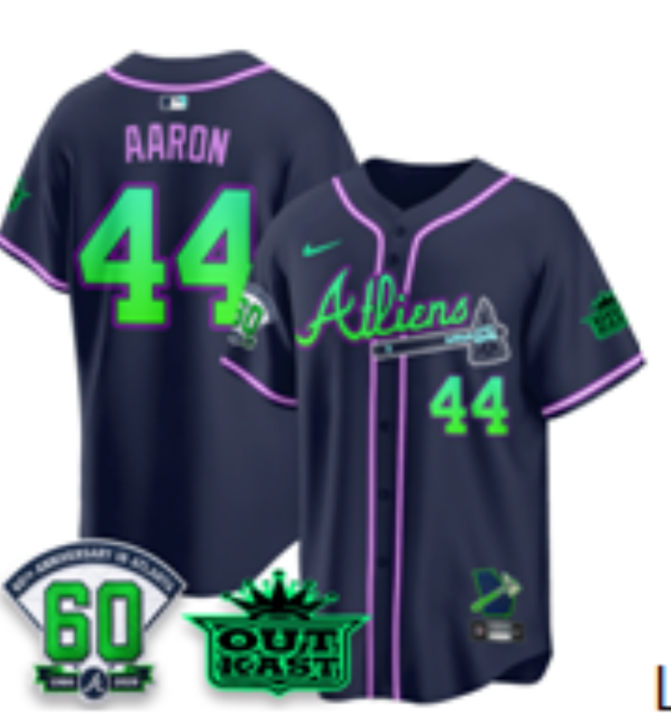 Men 2026 Atlanta Braves #44 Aaron blue Game Nike MLB Jersey 0727001->atlanta braves->MLB Jersey